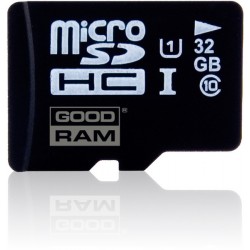 Карта памяти GOODRAM microSDHC 32 GB Class 10 UHS I + адаптер
