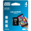 Карта памяти Goodram microSDHC 4GB Class 4 + adapter