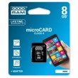 Карта памяти Goodram microSDHC 8GB Class 4 + adapter Карта памяти Goodram microSDHC 8GB Class 4 + adapter