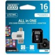 Карта памяти GOODRAM microSDHC 16GB Class 4 All in One + OTG reader Карта памяти GOODRAM microSDHC 16GB Class 4 All in One + OTG reader