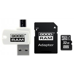 Карта памяти GOODRAM microSDHC 32GB Class 10 UHS I All in One + reader