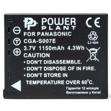 Аккумулятор PowerPlant Panasonic S007 Аккумулятор PowerPlant Panasonic S007