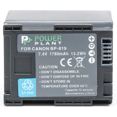 Аккумулятор PowerPlant Canon BP-819 Chip Аккумулятор PowerPlant Canon BP-819 Chip