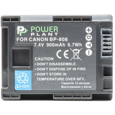 Аккумулятор PowerPlant Canon BP-808 Chip Аккумулятор PowerPlant Canon BP-808 Chip