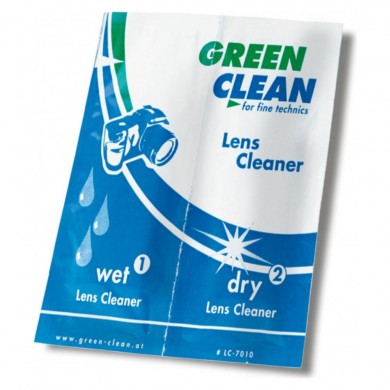Салфетки для чистки оптики Green Clean LC-7010 (влажная + сухая) Салфетки для чистки оптики Green Clean LC-7010 (влажная + сухая)