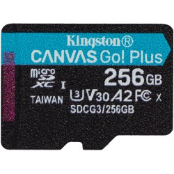 Карта памяти Kingston microSDXC 256GB Canvas Go Plus 170R A2 U3 V30