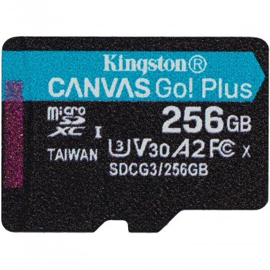 Карта пам'яті Kingston microSDXC 256GB Canvas Go Plus 170R A2 U3 V30 Карта пам'яті Kingston microSDXC 256GB Canvas Go Plus 170R A2 U3 V30