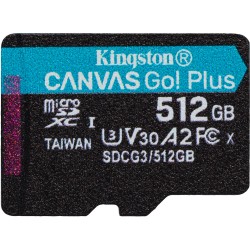 Карта памяти Kingston microSDXC 512GB Canvas Go Plus 170R A2 U3 V30