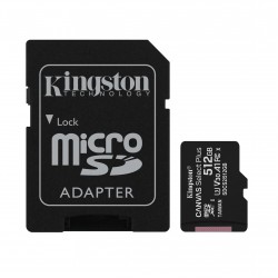 Карта памяти Kingston microSDXC 512GB Class 10 UHS-I R100MB/s + SD адаптер