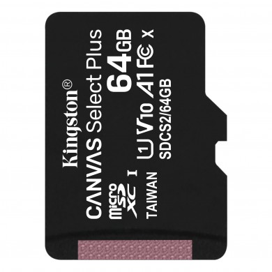 Карта пам'яті Kingston microSDHC 64GB Class 10 UHS-I R100MB/s Карта пам'яті Kingston microSDHC 64GB Class 10 UHS-I R100MB/s