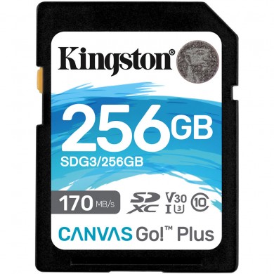 Карта памяти Kingston SD 256GB C10 UHS-I U3 R170/W70MB/s Карта памяти Kingston SD 256GB C10 UHS-I U3 R170/W70MB/s