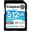 Карта памяти Kingston SD 512GB C10 UHS-I U3 R170/W90MB/s