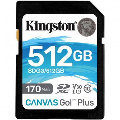 Карта памяти Kingston SD 512GB C10 UHS-I U3 R170/W90MB/s Карта памяти Kingston SD 512GB C10 UHS-I U3 R170/W90MB/s