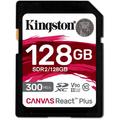 Карта памяти Kingston SD 128GB C10 UHS-II U3 R300/W260MB/s Карта памяти Kingston SD 128GB C10 UHS-II U3 R300/W260MB/s