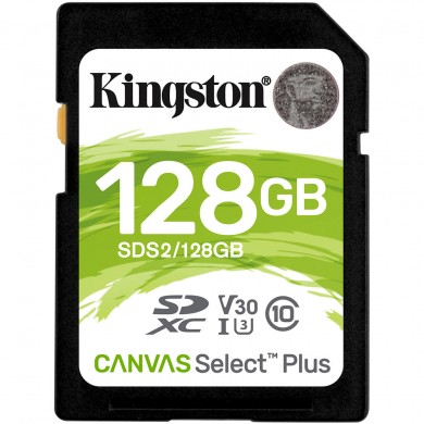 Карта пам'яті Kingston SD 128GB C10 UHS-I R100MB/s Карта пам'яті Kingston SD 128GB C10 UHS-I R100MB/s