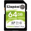 Карта памяти Kingston SD 64GB C10 UHS-I R100MB/s