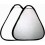 Отражатель треугольный Mircopro TR-052 silver-white 80см