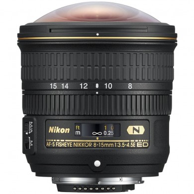 Объектив Nikon AF-S Fisheye NIKKOR 8-15mm f/3.5-4.5E ED Объектив Nikon AF-S Fisheye NIKKOR 8-15mm f/3.5-4.5E ED