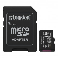 Карта памяти Kingston microSDXC 64GB C10 UHS-I A1 V10 R100MB/s + SD адаптер