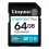 Карта памяти Kingston SD 64GB C10 UHS-I U3 V30 R200MB/s