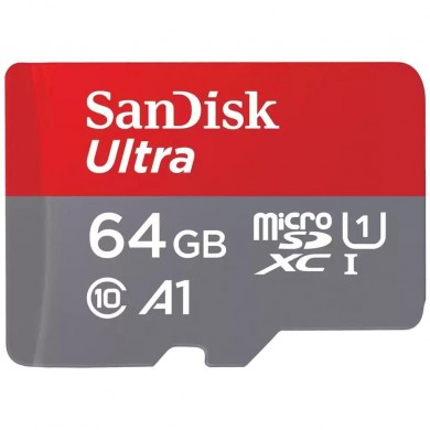 Карта памяти SanDisk microSD 64GB C10 UHS-I R140MB/s Ultra