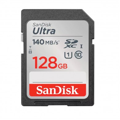Карта памяти SanDisk SD 128GB C10 UHS-I R140MB/s Ultra Карта памяти SanDisk SD 128GB C10 UHS-I R140MB/s Ultra