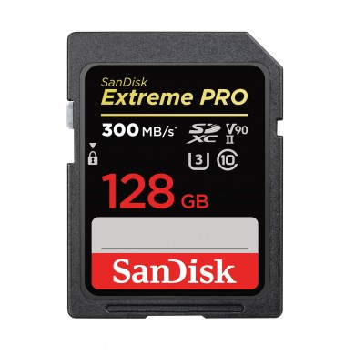 Карта памяти SanDisk SD 128GB C10 UHS-II U3 V90 R300/W260MB/s Extreme Pro Карта памяти SanDisk SD 128GB C10 UHS-II U3 V90 R300/W260MB/s Extreme Pro