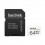 Карта памяти SanDisk microSD 64GB C10 UHS-I U3 V30 R100/W40MB/s High Endurance + SD адаптер