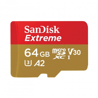 Карта памяти SanDisk microSD 64GB C10 UHS-I U3 R170/W80MB/s Extreme V30 Карта памяти SanDisk microSD 64GB C10 UHS-I U3 R170/W80MB/s Extreme V30