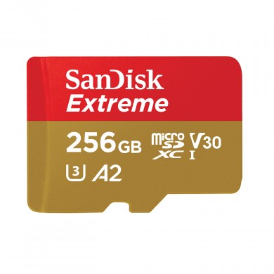 Карта памяти SanDisk microSD 256GB C10 UHS-I U3 R190/W130MB/s Extreme V30 Карта памяти SanDisk microSD 256GB C10 UHS-I U3 R190/W130MB/s Extreme V30