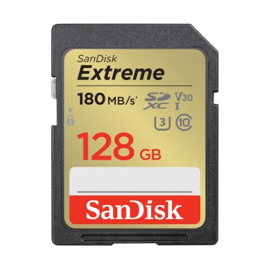 Карта памяти Sandisk SD 128GB C10 UHS-I U3 R180/W90MB/s Extreme V30 Карта памяти Sandisk SD 128GB C10 UHS-I U3 R180/W90MB/s Extreme V30