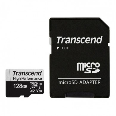Карта памяти Transcend microSD 128GB C10 UHS-I U3 A2 High Performance + SD адаптер Карта памяти Transcend microSD 128GB C10 UHS-I U3 A2 High Performance + SD адаптер