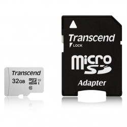 Карта памяти Transcend microSD 32GB C10 UHS-I R95/W45MB/s + SD адаптер