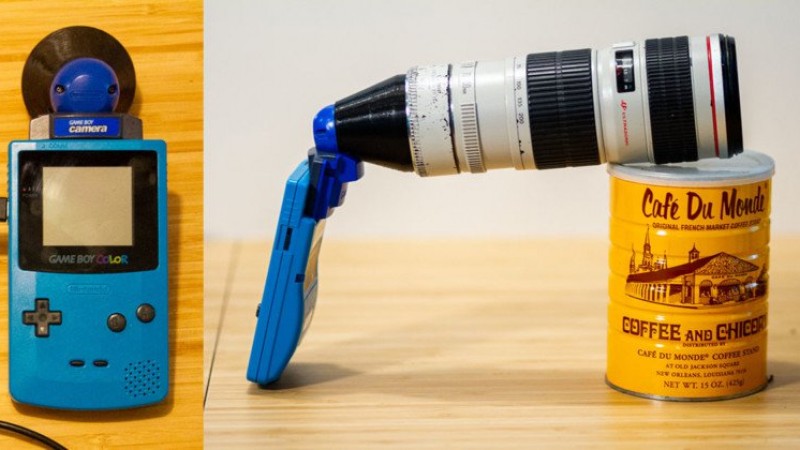 Камера Game Boy и объектив Canon EF 70-200, а также то, что из этого вышло!