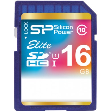 Карта пам'яті Silicon Power SDHC 16 GB Class 10 UHS-I Elite Карта пам'яті Silicon Power SDHC 16 GB Class 10 UHS-I Elite