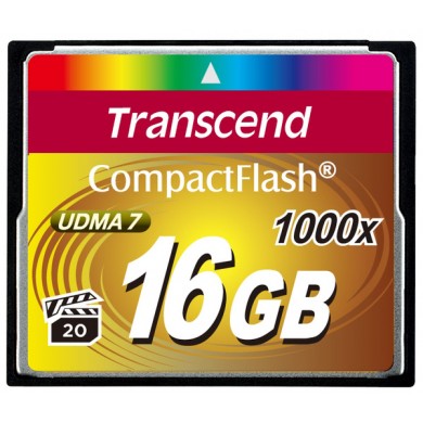 Карта памяти Transcend CompactFlash 16 GB 1000X (TS16GCF1000) Карта памяти Transcend CompactFlash 16 GB 1000X (TS16GCF1000)