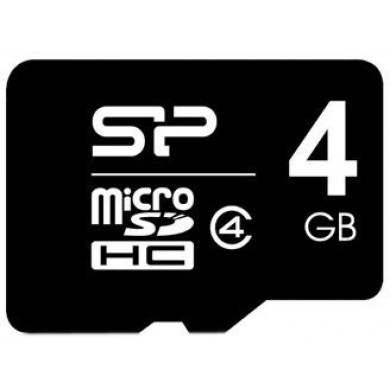 Карта пам'яті Silicon Power microSDHC 4 GB Class 4 Карта пам'яті Silicon Power microSDHC 4 GB Class 4