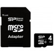 Карта памяти Silicon Power microSDHC 4 GB Class 4 + адаптер Карта памяти Silicon Power microSDHC 4 GB Class 4 + адаптер