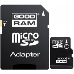 Карта памяти GOODRAM MicroSDHC 32GB Class 4 + SD-adapter