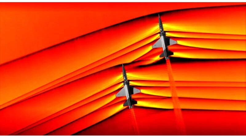NASA - Перші фотографії взаємодії надзвукових реактивних ударних хвиль