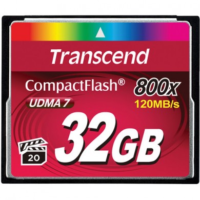 Карта памяти Transcend CompactFlash 32GB 800x (TS32GCF800) Карта памяти Transcend CompactFlash 32GB 800x (TS32GCF800)