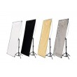 Отражатель студийный Hyundae White/Gold 80x120 см Отражатель студийный Hyundae White/Gold 80x120 см