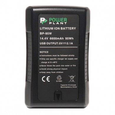 Аккумулятор V-mount PowerPlant Sony BP-95W (6600 мАч) Аккумулятор V-mount PowerPlant Sony BP-95W (6600 мАч)